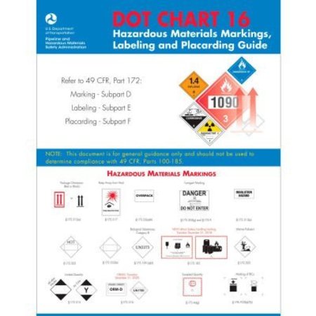 AMERICAN LABELMARK CO LabelMaster¬Æ DOT Chart 16, Coated Paper, 11 x 17 inch CHART-16